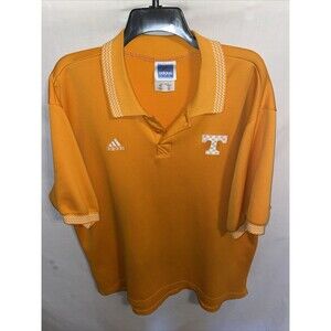 Adidas Men’s Tennessee Polo Shirt Size XL Orange Athleisure Gameday Comfort